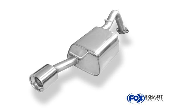 Endschalldämpfer einseitig passend an original Stoßstange - 1x100 Typ 13 passend für: Toyota Yaris Yaris XP9 ab 06 1,8l TS 98kW